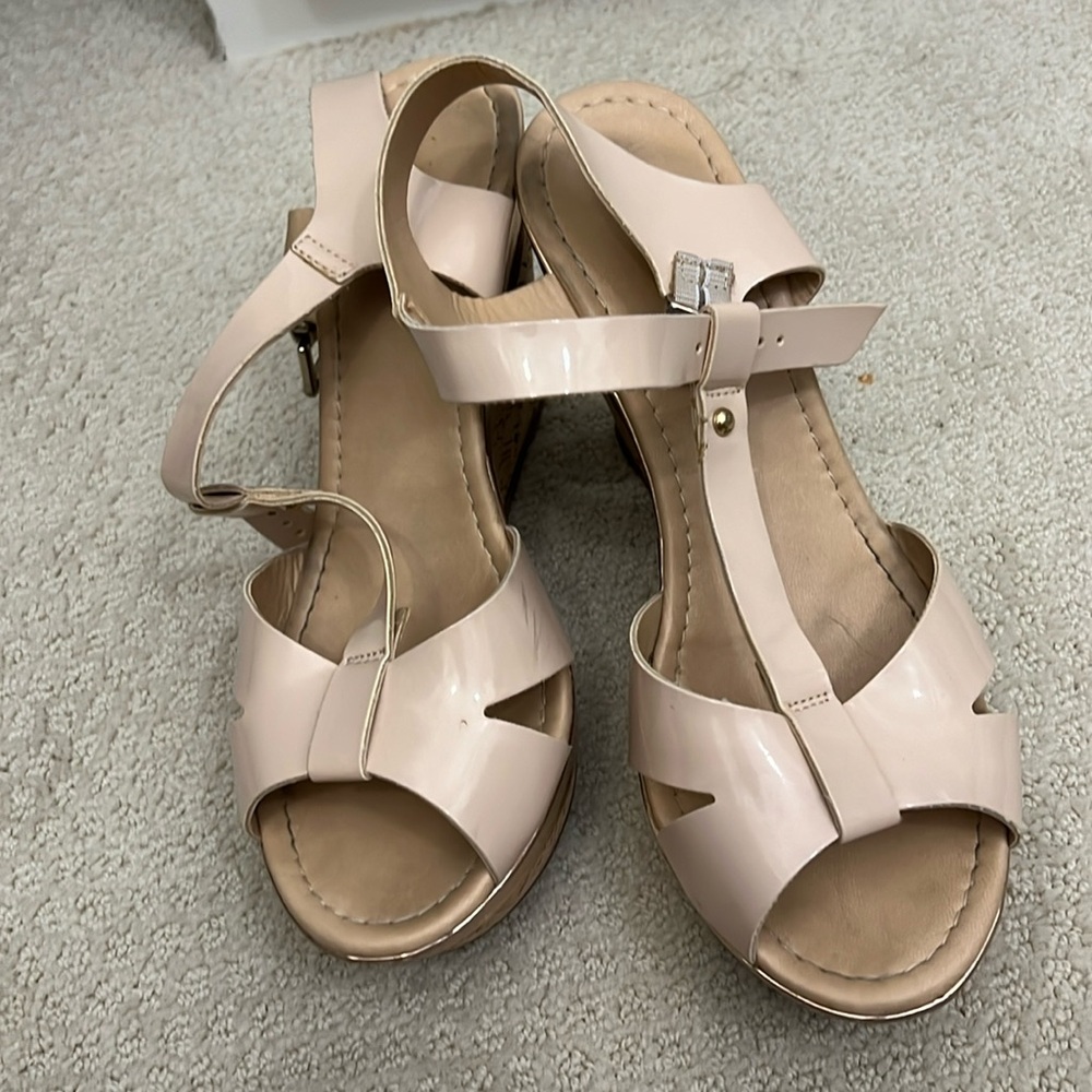 Kurt Geiger Carvela nude wedges 10